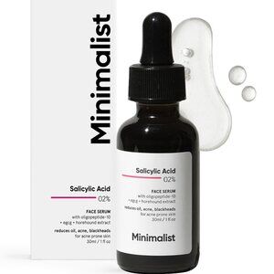Minimalist 2% Salicylic Acid Serum For Acne, Blackheads & Open Pores 30ml - NEW